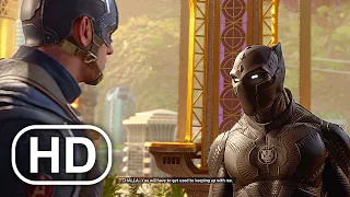 Black Panther Becomes Friends With Avengers Scene 4K ULTRA HD - Marvel's Avengers