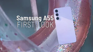 Samsung A55: FIRST LOOK & Hands-on (& also Samsung A35 vs Samsung A55)