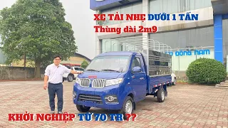 Xe Tải Nhẹ Dưới 1 Tấn SRM T30, Thùng 2m9 Dài Nhất Phân Khúc Có Nên Mua ? Đánh Giá Chi Tiết SRM T30