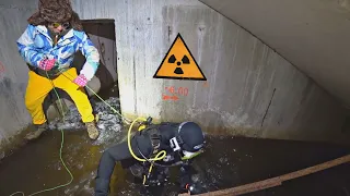 What is under the water of the Chernobyl reactor😱What did we find?