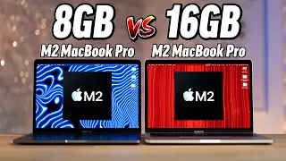 8GB vs 16GB M2 MacBook Pro - HUGE Performance Differences!