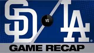 Smith's grand slam propels Dodgers past Padres | Padres-Dodgers Game Highlights 8/1/19