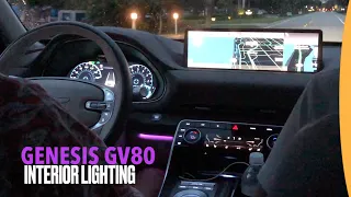 The [DRAMATIC] Interior Lighting Of The Genesis 2022 GV80.