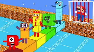 Pattern Palace - Mario vs Numberblocks Funny mix level up Maze | Game Animation