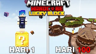 100 Hari Minecraft Hardcore Tapi LUCKY ONE BLOCK