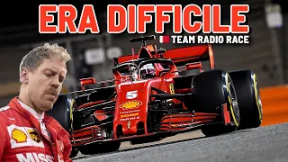 SEBASTIAN VETTEL Che Difficoltà | GP SAKHIR 2020  Team Radio RACE COMMENTATO