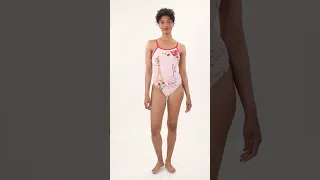 Sporti Paris Mon Amour Thin Strap One Piece Swimsuit (22-44) | SwimOutlet.com