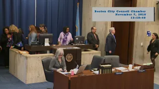 Boston City Council Meeting on November 7, 2018