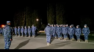 Apelul de seară la Academia Forțelor Aeriene ,,Henri Coandă" din Brașov