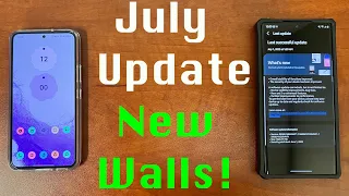 Galaxy S22 Ultra-July Samsung Update Arriving With New Wallpaper Options!