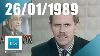 20h Antenne 2 du 26 janvier 1989 | Pierre Béregovoy et l'affaire Péchiney | Archive INA