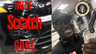 Flex 3401 Scratch Removal on a Porsche   flex 3401 vs Rupes mille   Miami mobile detailer