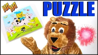 Cartoon Puzzle for Children with Animals - Cartoon Bamse 2017