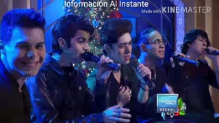 CNCO en Despierta America cantando Primera Cita