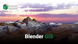 Blender Secrets - Easy Textured Mountains with the free Blender GIS add-on