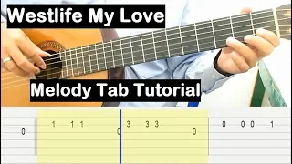 Westlife My Love Guitar Lesson Melody Tab Tutorial Guitar Lessons for Beginners