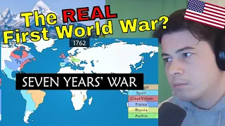 American Reacts Seven Years' War - Summary on a Map