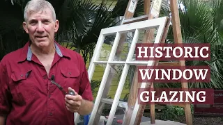 HISTORIC WINDOWS - Replacing Broken Glass + How to Apply Window Glazing