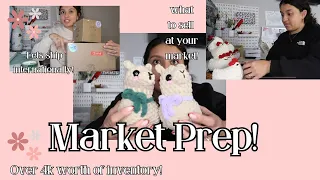 MARKET PREP WEEK! 🐨WHAT TO SELL AT A MARKET! 🤎HOW I PREPARE FOR MY THIRD CROCHET MARKET🦙