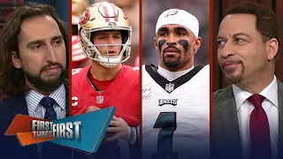 49ers lose to Browns, Eagles suffer first loss & Jets embarrassing QBs? | NFL | FIRST THINGS FIRST