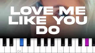 Ellie Goulding - Love Me Like You Do  (piano tutorial)