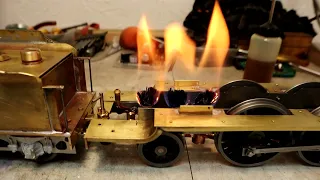 Testing Gauge 1 locomotive burners