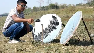 ✳️3 Awesome Experiments With Parabolic Mirror in Hindi (Solar Cooker)