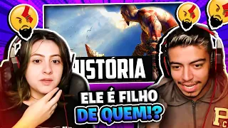 (HISTÓRIA DO KRATOS! 😱) REACT SESSÃO SPOILER - A HISTÓRIA DE GOD OF WAR | SIDÃO DO GAME