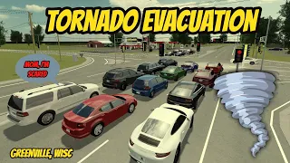 Greenville, Wisc Roblox l Tornado Evacuation Rp *CRAZY TRAFFIC*