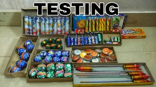 Testing Diwali Crackers 2019 || Diwali Stash 2019 || Fireworks Testing ||