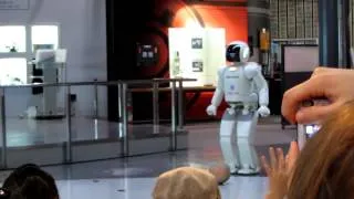 ASIMO demonstration, 2 - ASIMO kicks a ball