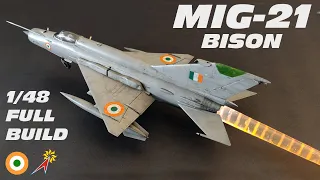 MIG-21 Bison . 1/48 . Full Build . TRUMPETER . Indian Air Force