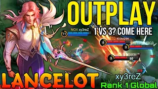 1 VS 3 Outplay! Lancelot Aggressive HyperCarry - Top 1 Global Lancelot by xy3reZ - Mobile Legends