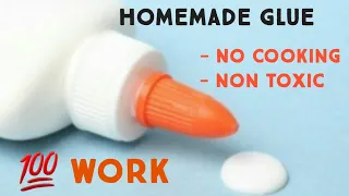 diy homemade white glue | how to make glue at home without cooking | 2 min glue fevicol glue