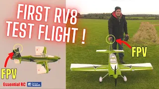 BIG FIRST TEST FLIGHT ! Flex Innovations RV8 with DJI FPV for In Cockpit Piloting