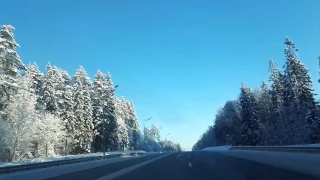 The way from Saint Petersburg to Veliki Novgorod,Russia