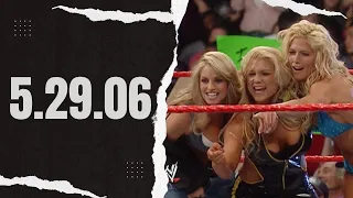 WWE Raw - 05.29.06 - Beth Phoenix & Torrie Wilson w/ Trish Stratus vs Candice & Victoria w/ Mickie