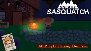 Sneaky Sasquatch Fun - My Pumpkin Carving - One Piece Luffy