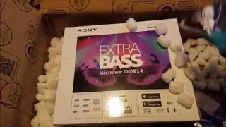Unboxing Sony MEX XB120BT