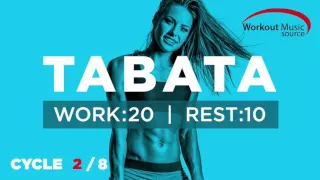 Workout Music Source // TABATA Cycle 2/8 With Vocal Cues (Work: 20 Secs | Rest: 10 Secs)