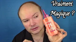 JE TESTE LE SOIN MAGIQUE EMBELLISSEUR INSTANTANÉ 8 SECONDES L'ORÉAL PARIS DANS MES CHEVEUX ABÎMÉS!