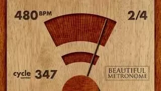 480 BPM 2/4 Wood Metronome HD