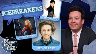 Tonight Show Icebreakers: Winter Olympics Edition | The Tonight Show Starring Jimmy Fallon