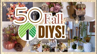 50 FALL DOLLAR TREE DIYS | FALL DIY DECOR