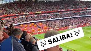 SALIBA CHANT 🎶 NLD FULL TIME SCENES 🔴⚪️ Arsenal vs Tottenham 3-1 (01/10/22)