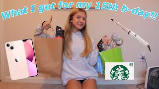 What I got for my 15th birthday!!