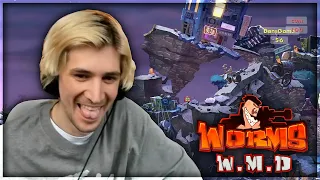 xQc plays Worms W.M.D with Dizzy, Poke and Gigi (with chat)