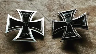 Ww1 iron cross vs ww2 styled iron cross .