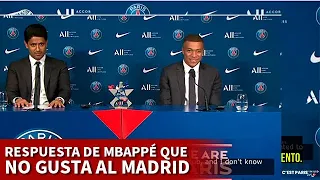 MBAPPÉ | AL REAL MADRID Y su AFICIÓN NO GUSTA esta RESPUESTA ENTRE RISAS | DIARIO AS