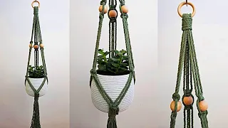 DIY PORTAMACETAS de MACRAME paso a paso (PRINCIPIANTES)/DIY Macrame Plant Hanger for Beginners